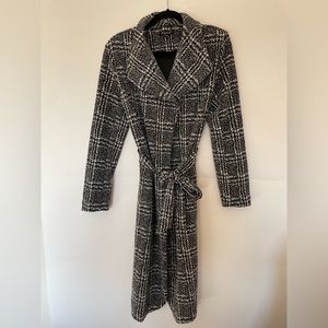 Stella Luce gingham long trench coat
